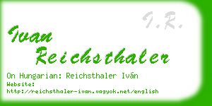 ivan reichsthaler business card